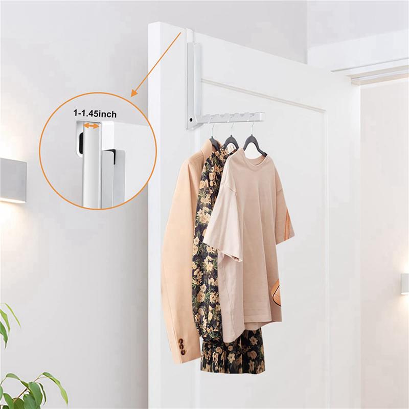 Over The Door Hooks Hanger, Foldable Over Door Drying Laundry Rack Hooks For Hanging Clothes With 6 Groves, 2 Pack-A68E
Over The Door Hooks Hanger, Foldable Over Door Drying Laundry Rack Hooks For Hanging Clothes With 6 Groves, 2 Pack-A68E