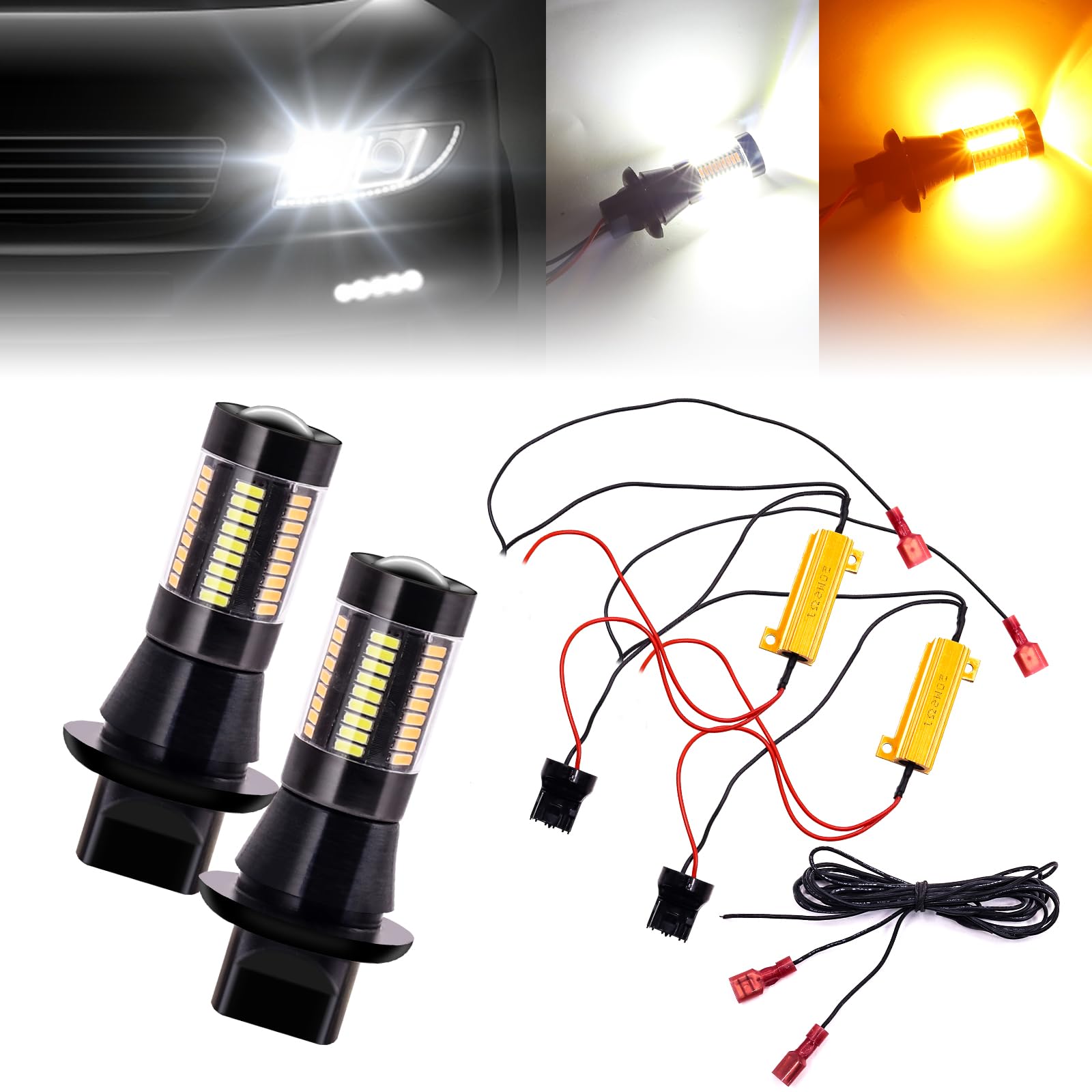 Комплект габаритных огней и указателей поворота Ygmylandbb T20, светодиодная лампа 7440, противотуманная фара, габаритный огонь/указатель поворота, 66 lights жёлтый
Комплект габаритных огней и указателей поворота Ygmylandbb T20, светодиодная лампа 7440, противотуманная фара, габаритный огонь/указатель поворота, 66 lights жёлтый