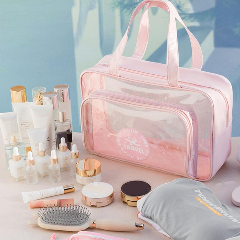 New Portable Cosmetic Bag Wet And Dry Separation Travel Storage Bag Waterproof Transparent Cosmetic Storage Bag бежевий
New Portable Cosmetic Bag Wet And Dry Separation Travel Storage Bag Waterproof Transparent Cosmetic Storage Bag бежевий