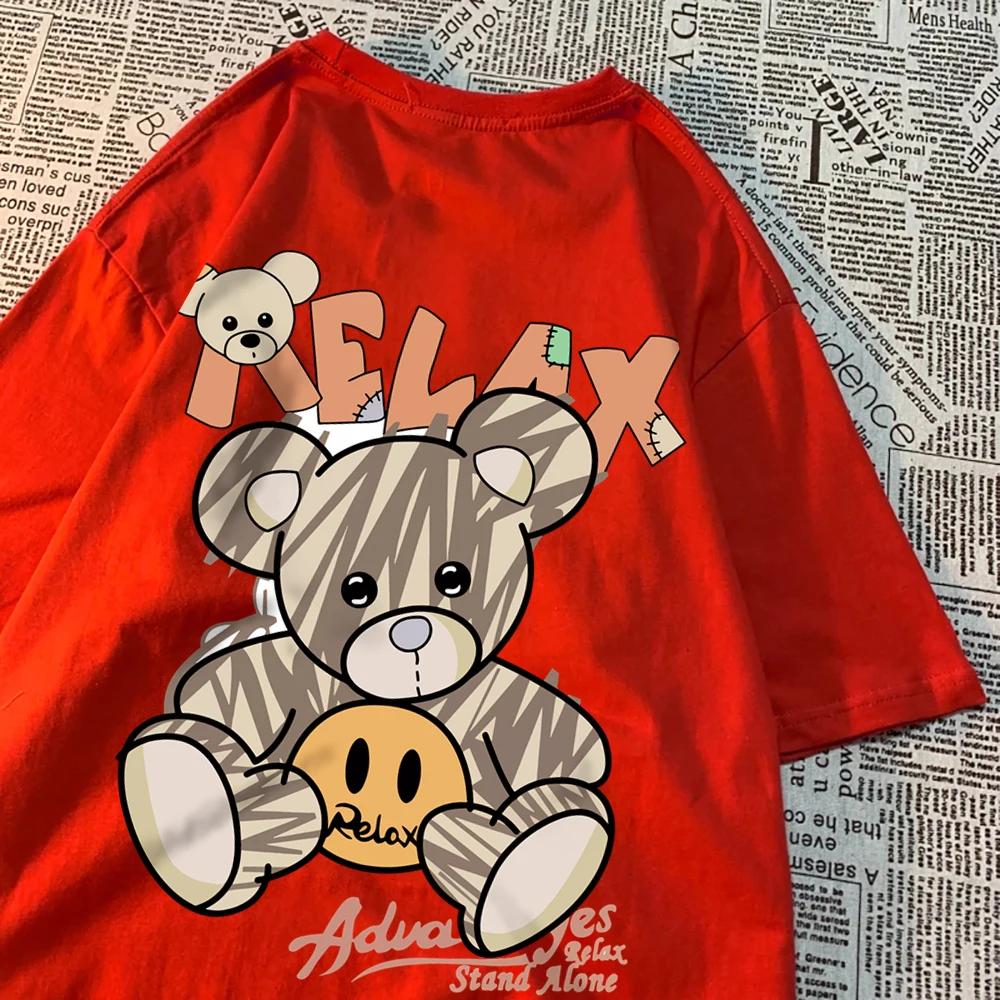 Relax Oneself Teddy Bear Men Women T-Shirt Street Cotton T Shirt Crewneck Breathable Tops Loose Summer T Shirt Crewneck Fashion S бежевый
Relax Oneself Teddy Bear Men Women T-Shirt Street Cotton T Shirt Crewneck Breathable Tops Loose Summer T Shirt Crewneck Fashion S бежевый