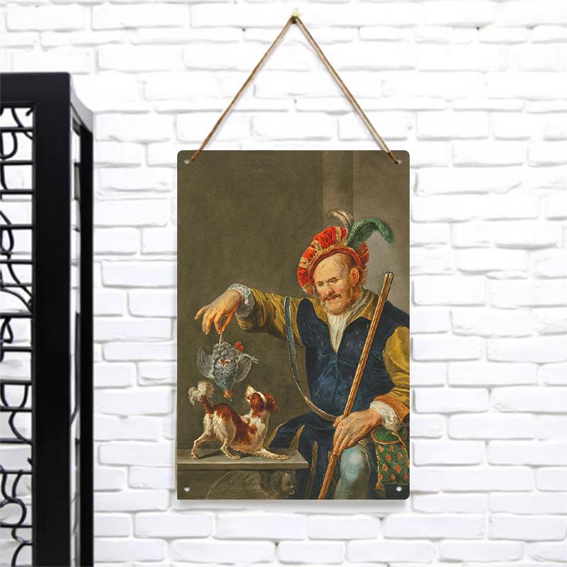 Vintage Gentleman Playing with Dog Metal Wall Art European Character Home Decor for Living Room Study Room 7.9x11.8In(20x30cm)
Vintage Gentleman Playing with Dog Metal Wall Art European Character Home Decor for Living Room Study Room 7.9x11.8In(20x30cm)