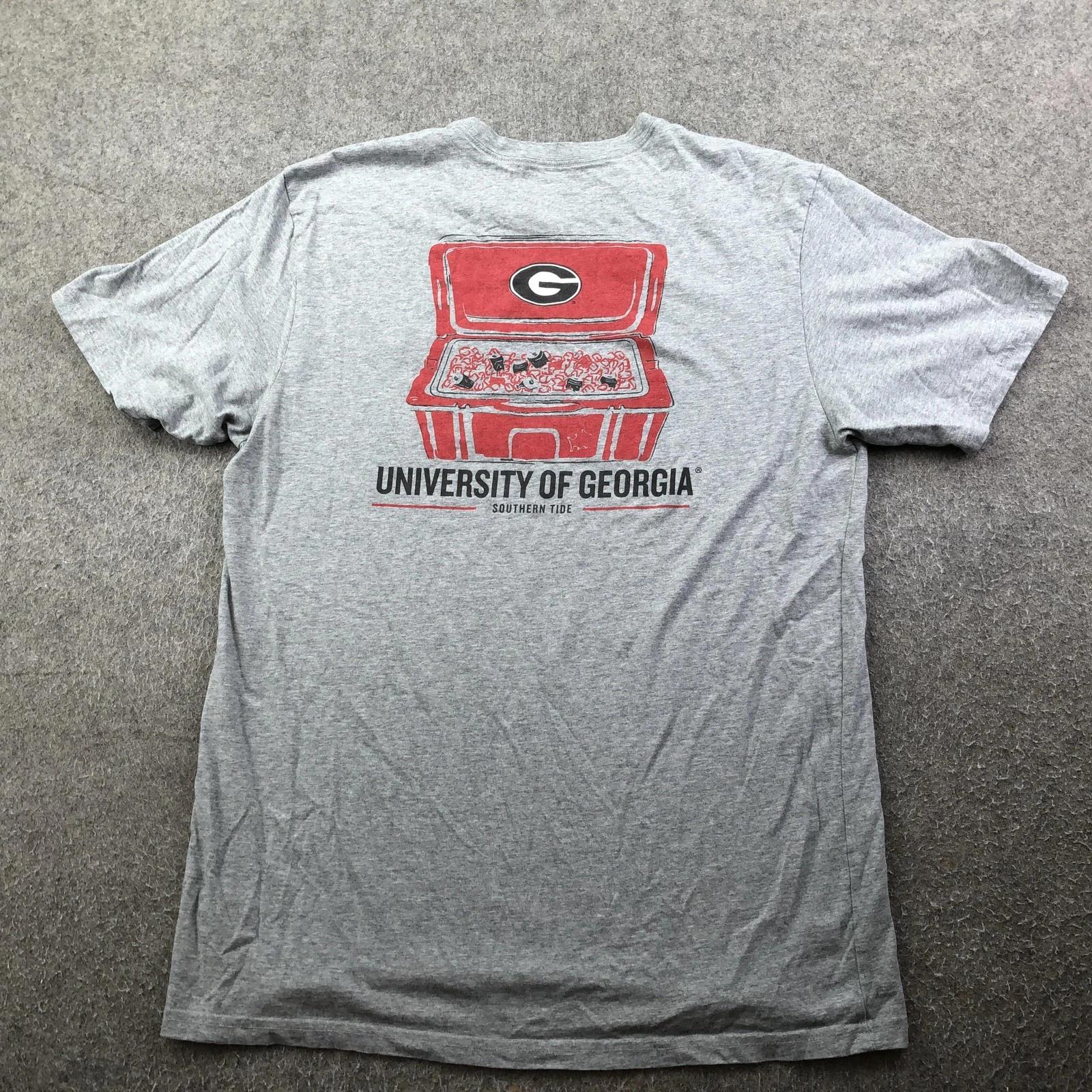 Georgia Bulldogs Shirt Mens Large Gray NCAA Football Southern Tide Pocket Tee L
Georgia Bulldogs Shirt Mens Large Gray NCAA Football Southern Tide Pocket Tee L