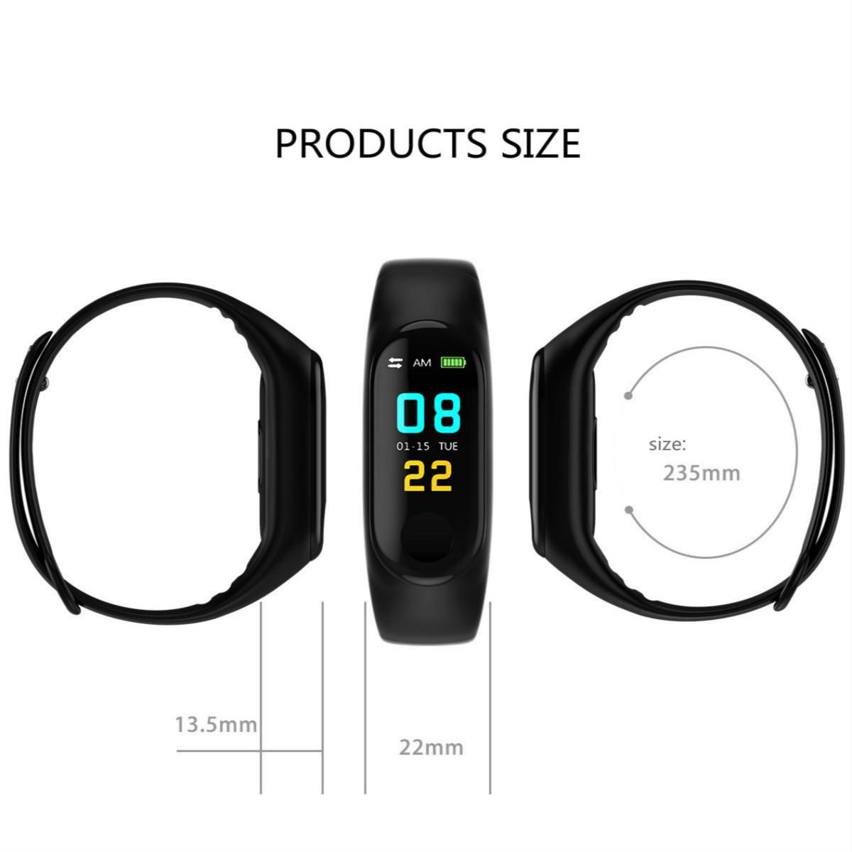 M3 Новый цвет экрана Smart Браслет Сердечное давление кровяного давления Мониторинг водонепроницаемый шаг счетчик
M3 Новый цвет экрана Smart Браслет Сердечное давление кровяного давления Мониторинг водонепроницаемый шаг счетчик