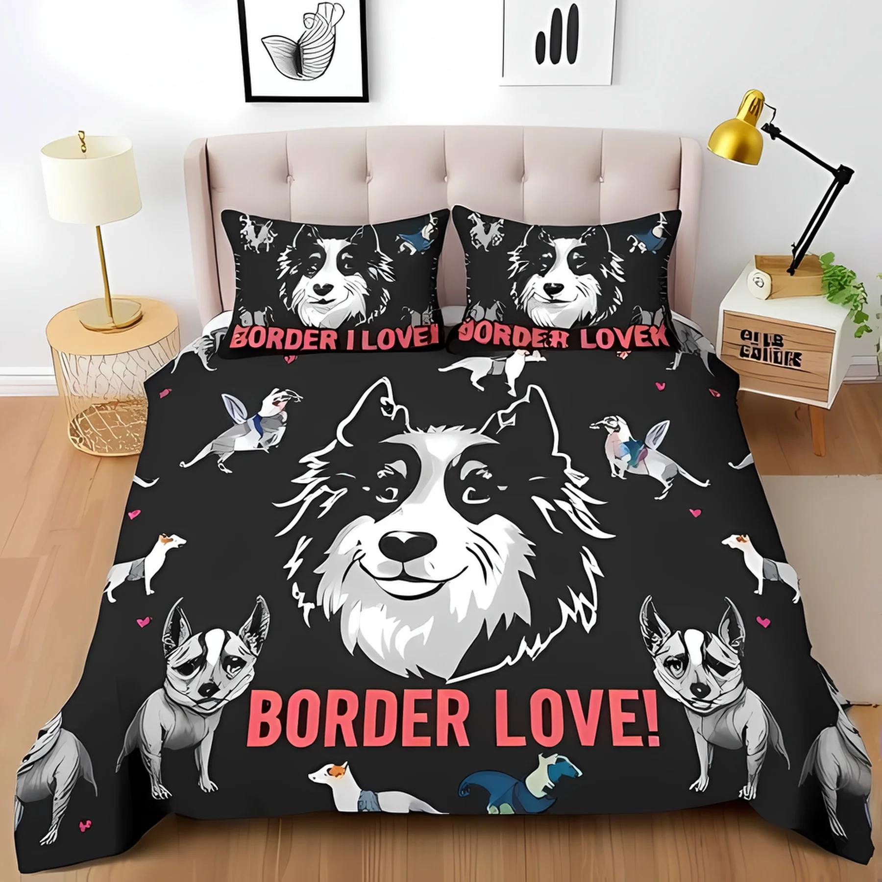 Cute Animal Puppy Pattern Duvet Cover Warm And Breathable Dog Pattern Bed Decoration Suitable For Children Kids And The Elderly EU Single(135*200cm)3pcs
Cute Animal Puppy Pattern Duvet Cover Warm And Breathable Dog Pattern Bed Decoration Suitable For Children Kids And The Elderly EU Single(135*200cm)3pcs