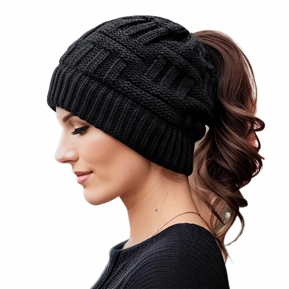Crochet Ponytail Winter Hats Knitted Beanies Hat Fashion Women s Hat Ladies чорний
Crochet Ponytail Winter Hats Knitted Beanies Hat Fashion Women s Hat Ladies чорний