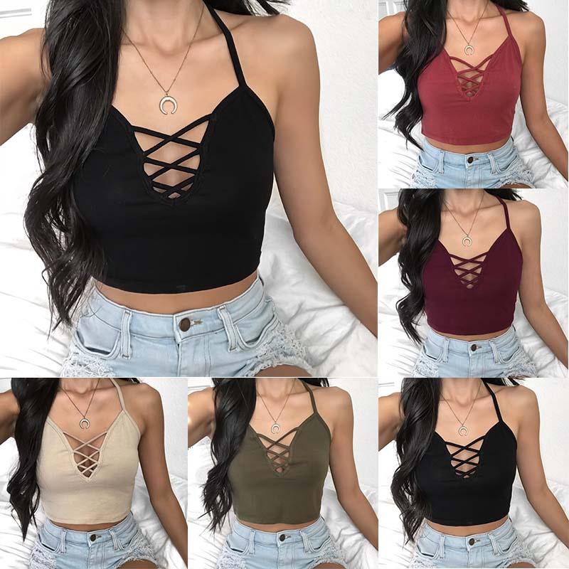 Мода Camisole Женщины Сексуальные Рукава Halter Плюс Размер Летние топы Vest Сексуальный бюстгальтер
Мода Camisole Женщины Сексуальные Рукава Halter Плюс Размер Летние топы Vest Сексуальный бюстгальтер
