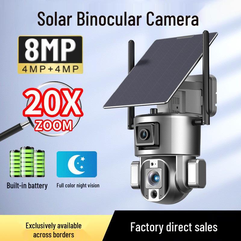 8MP Outdoor Wireless PTZ Binocular Bullet Camera with Zoom WiFi
8MP Outdoor Wireless PTZ Binocular Bullet Camera with Zoom WiFi