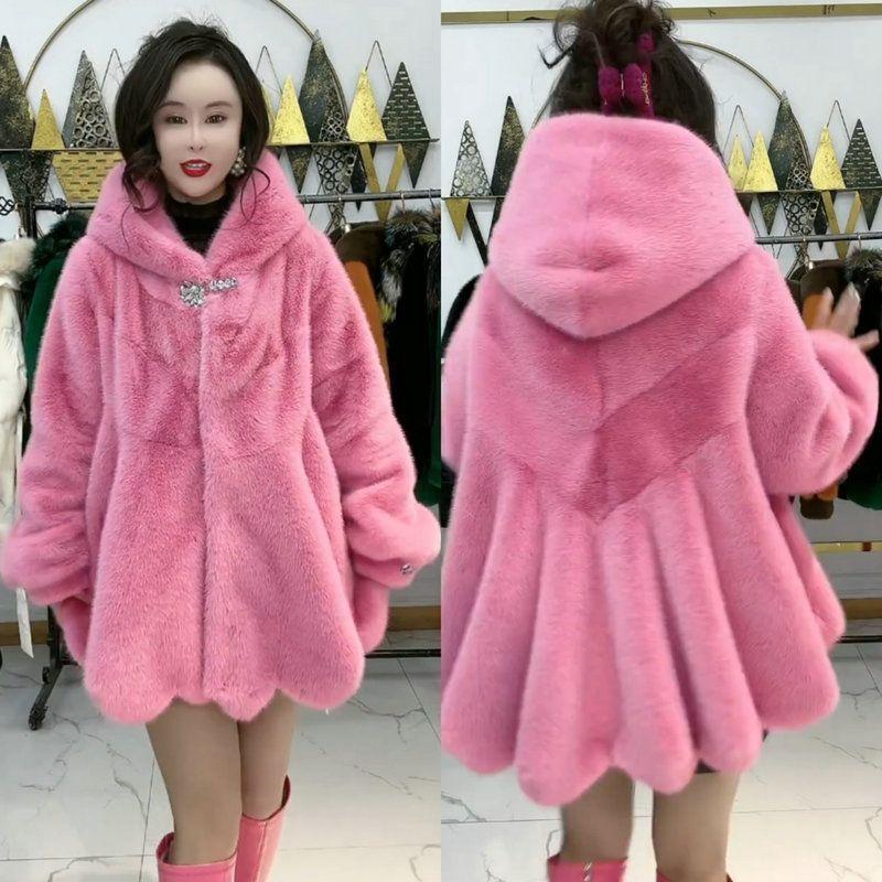 Осень и зима легкая имитация лисьего меха хлопковая одежда модная имитация норки бархатная куртка с капюшоном меховая шерстяная хлопковая одежда женская 6XL-195--119kg горячий розовый
Осень и зима легкая имитация лисьего меха хлопковая одежда модная имитация норки бархатная куртка с капюшоном меховая шерстяная хлопковая одежда женская 6XL-195--119kg горячий розовый