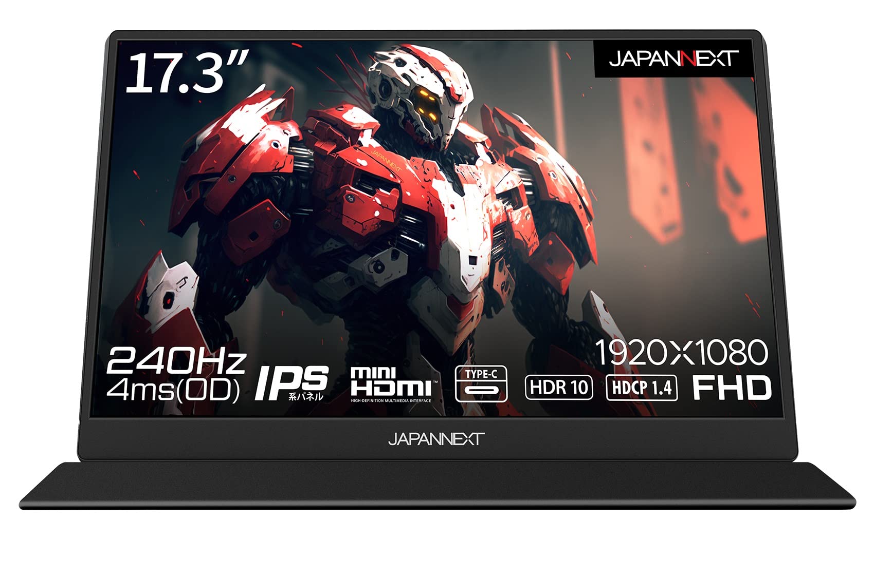 JAPANNEXT inch mobile monitor IPS panel full HD 1920x1080 resolution with smart case PC 17.3 (Type C/MAC compatible/built-in speaker/anti-glossy) чорний
JAPANNEXT inch mobile monitor IPS panel full HD 1920x1080 resolution with smart case PC 17.3 (Type C/MAC compatible/built-in speaker/anti-glossy) чорний