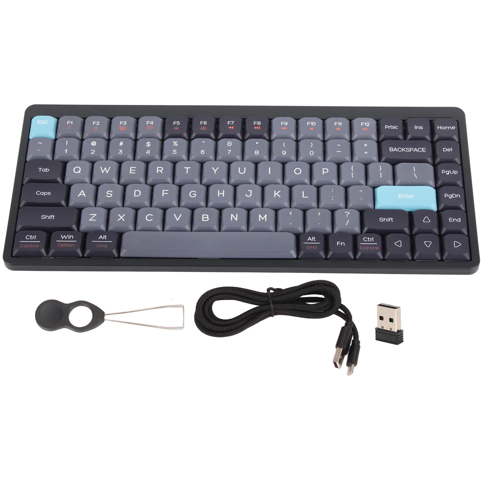 84 Key Bluetooth Keyboard 3 Mode 2.4G Wireless Bluetooth Gaming Mechanical Keyboard Wired Type C Happy Planet
84 Key Bluetooth Keyboard 3 Mode 2.4G Wireless Bluetooth Gaming Mechanical Keyboard Wired Type C Happy Planet