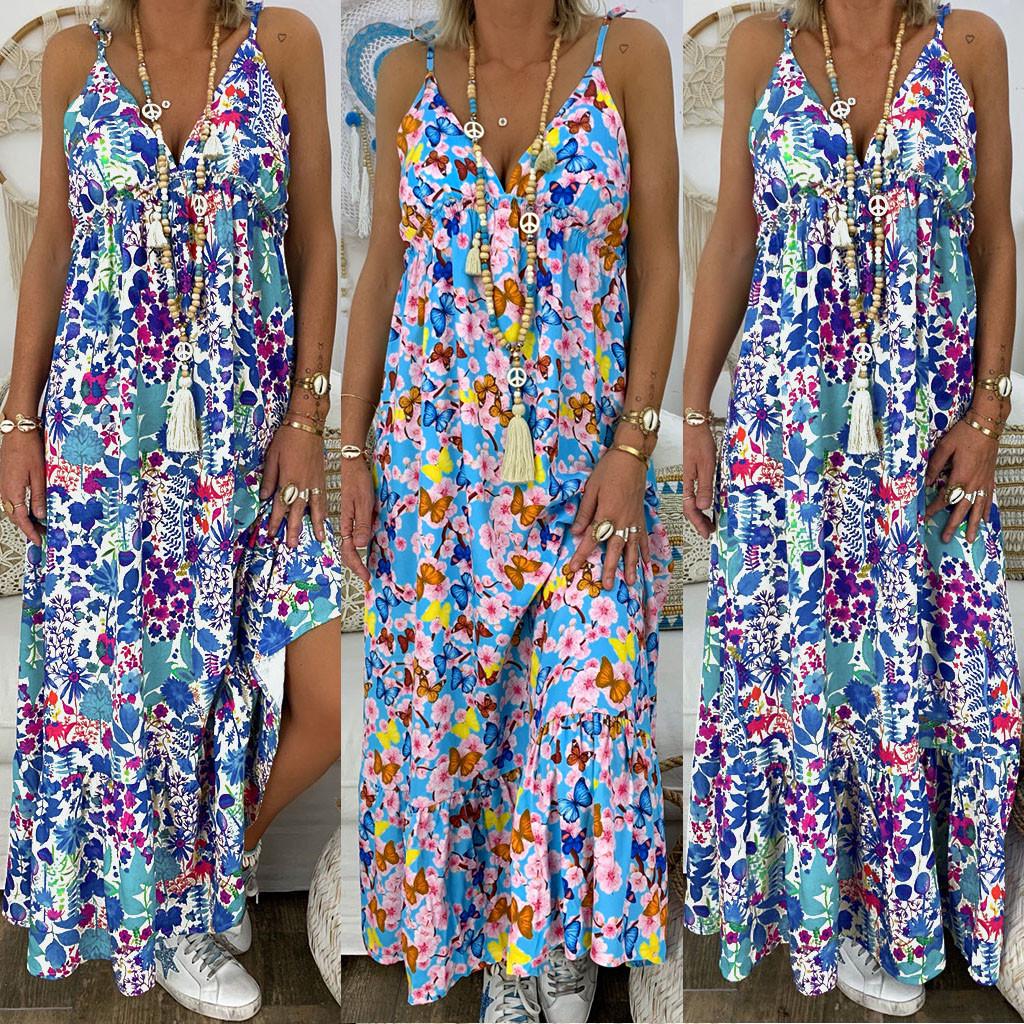 Женское свободное летнее платье макси длиной до щиколотки с цветочным принтом без рукавов L синий
Женское свободное летнее платье макси длиной до щиколотки с цветочным принтом без рукавов L синий