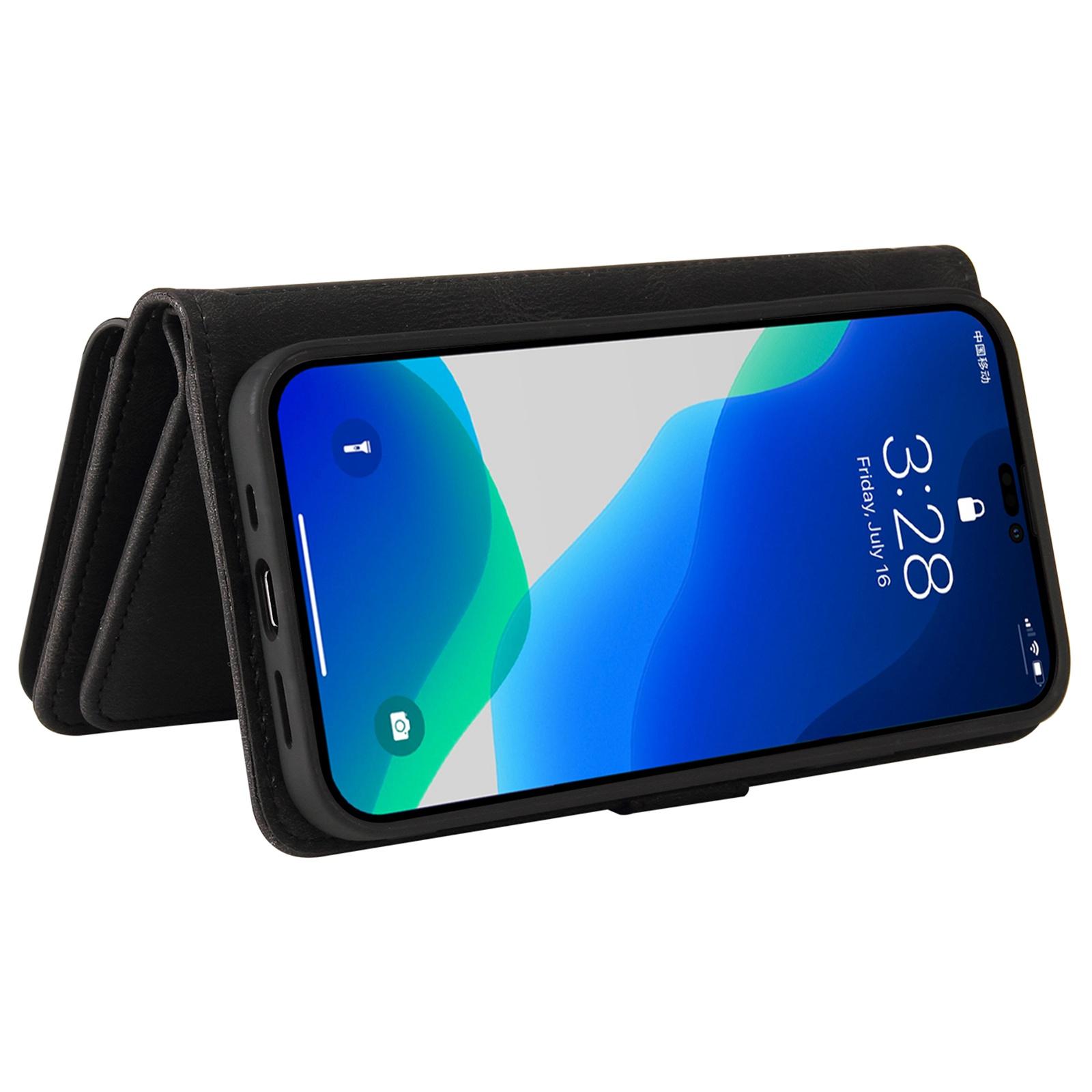 For iPhone 14 Pro Zipper Wallet Case with 15 Card Slots and Strap Leather Phone Cover Black
For iPhone 14 Pro Zipper Wallet Case with 15 Card Slots and Strap Leather Phone Cover Black
