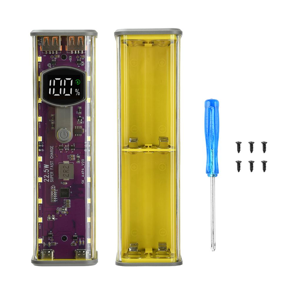8*18650 Fast Charging Power Bank Case PD 22.5W Transparent Portable Battery Storage Box DIY Electronic Kit Supports Low-Current жёлтый
8*18650 Fast Charging Power Bank Case PD 22.5W Transparent Portable Battery Storage Box DIY Electronic Kit Supports Low-Current жёлтый