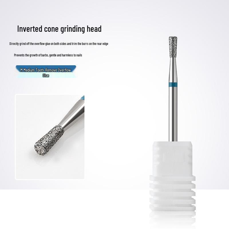 Pre-Treatment Nail Drill Bit for Shaping, Cuticle and Glue Removal, Russian Inverted Cone Design
Pre-Treatment Nail Drill Bit for Shaping, Cuticle and Glue Removal, Russian Inverted Cone Design