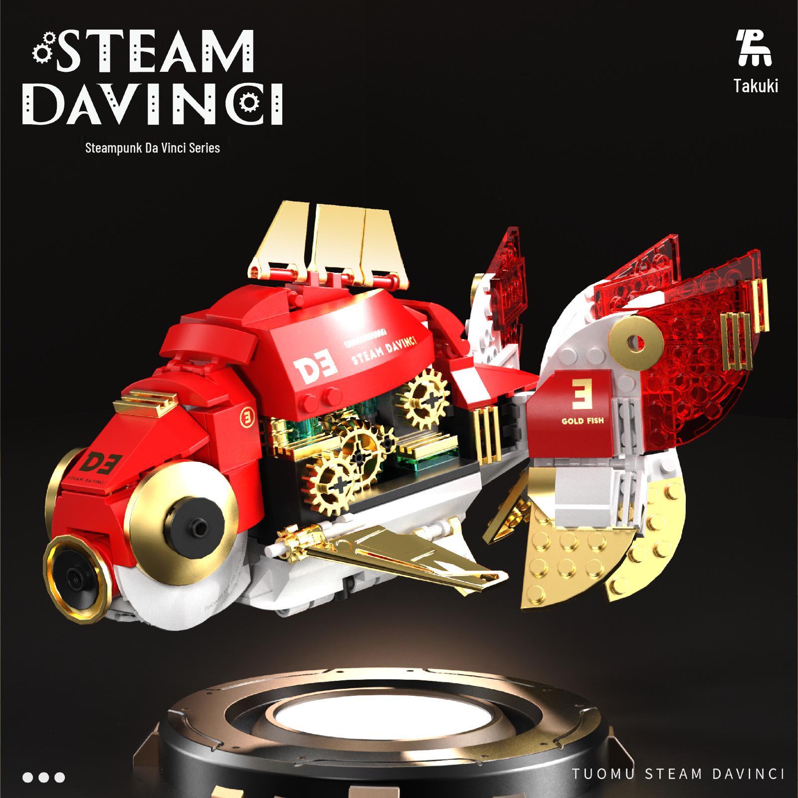 Tuomo T7004 Серия Da Vinci Алый Золотой Механическая Сборная Игрушка - Конструктор в Стиле Стимпанк 27x19x8
Tuomo T7004 Серия Da Vinci Алый Золотой Механическая Сборная Игрушка - Конструктор в Стиле Стимпанк 27x19x8