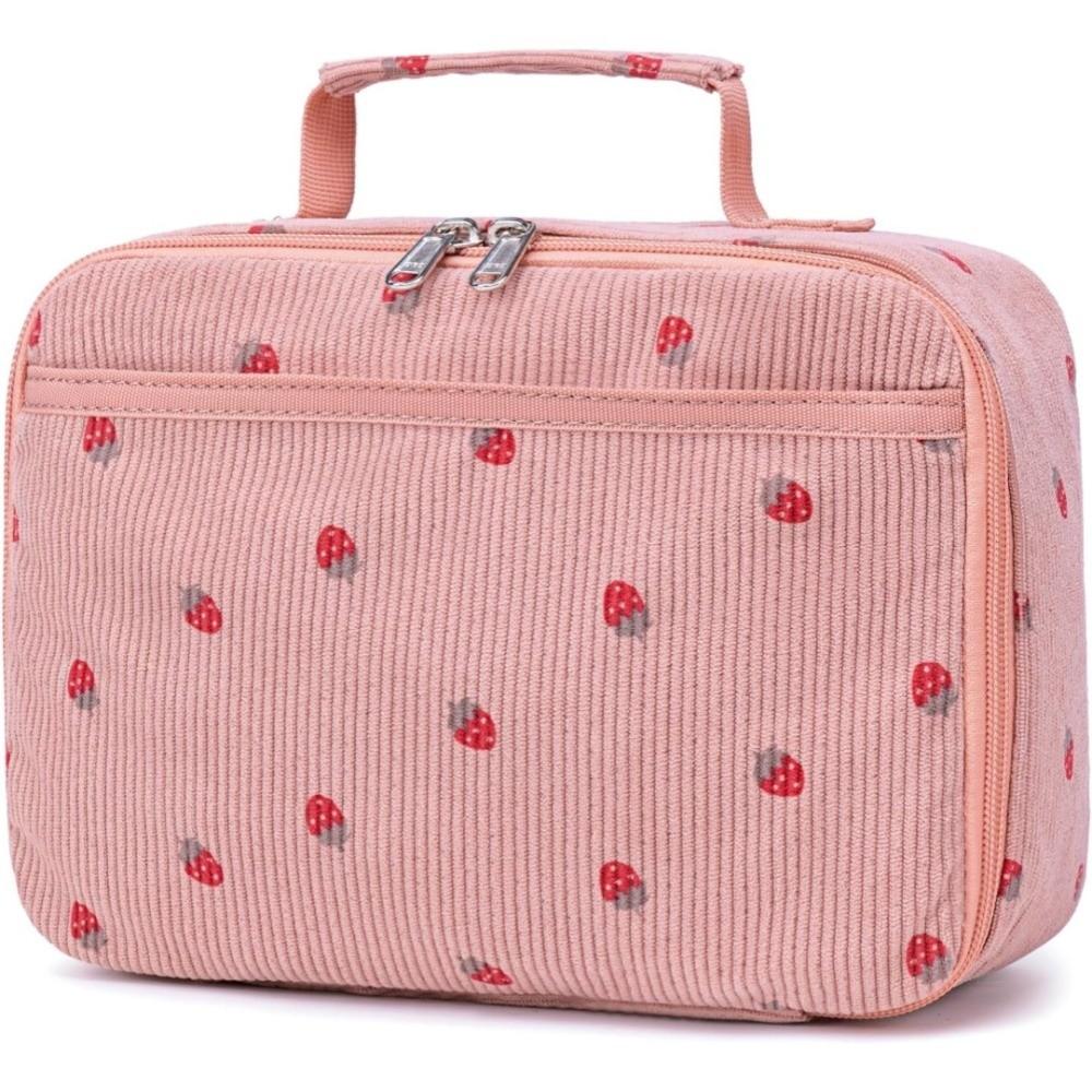 Reusable Corduroy Lunch Box Leakproof Strawberry Insulated Lunch Bag Beige Large Capacity Lunch Tote Snack Storage
Reusable Corduroy Lunch Box Leakproof Strawberry Insulated Lunch Bag Beige Large Capacity Lunch Tote Snack Storage