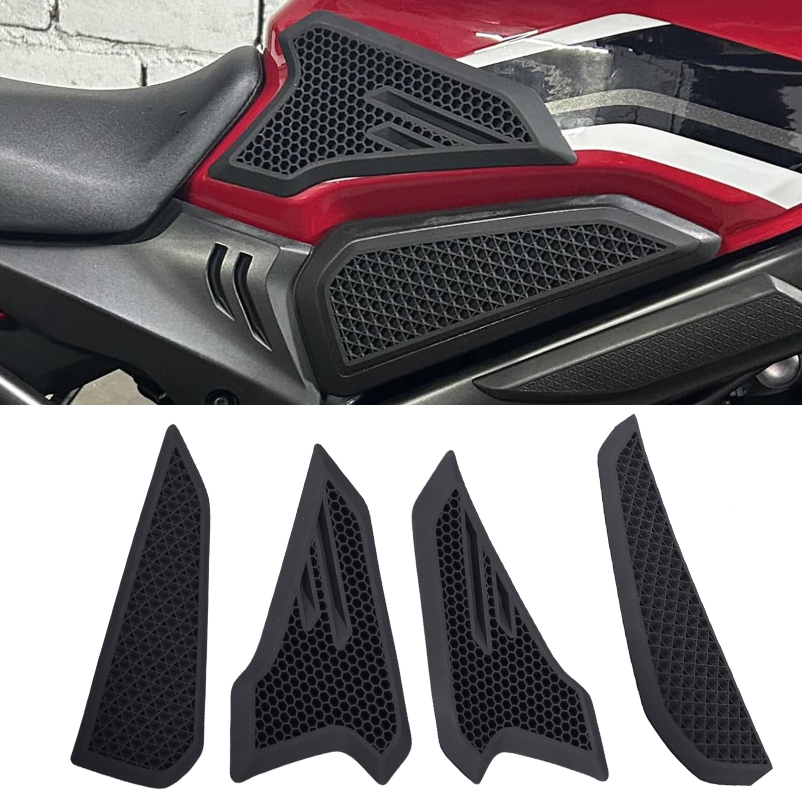 HRuizq 3D Traction Tank Pad for Honda CB650R/E-Clutch CBR650R/E-Clutch (2019-2025) Side Fuel Tank Pad, Tank Pad Protector Sticker Decal, Gas Knee Grip
HRuizq 3D Traction Tank Pad for Honda CB650R/E-Clutch CBR650R/E-Clutch (2019-2025) Side Fuel Tank Pad, Tank Pad Protector Sticker Decal, Gas Knee Grip
