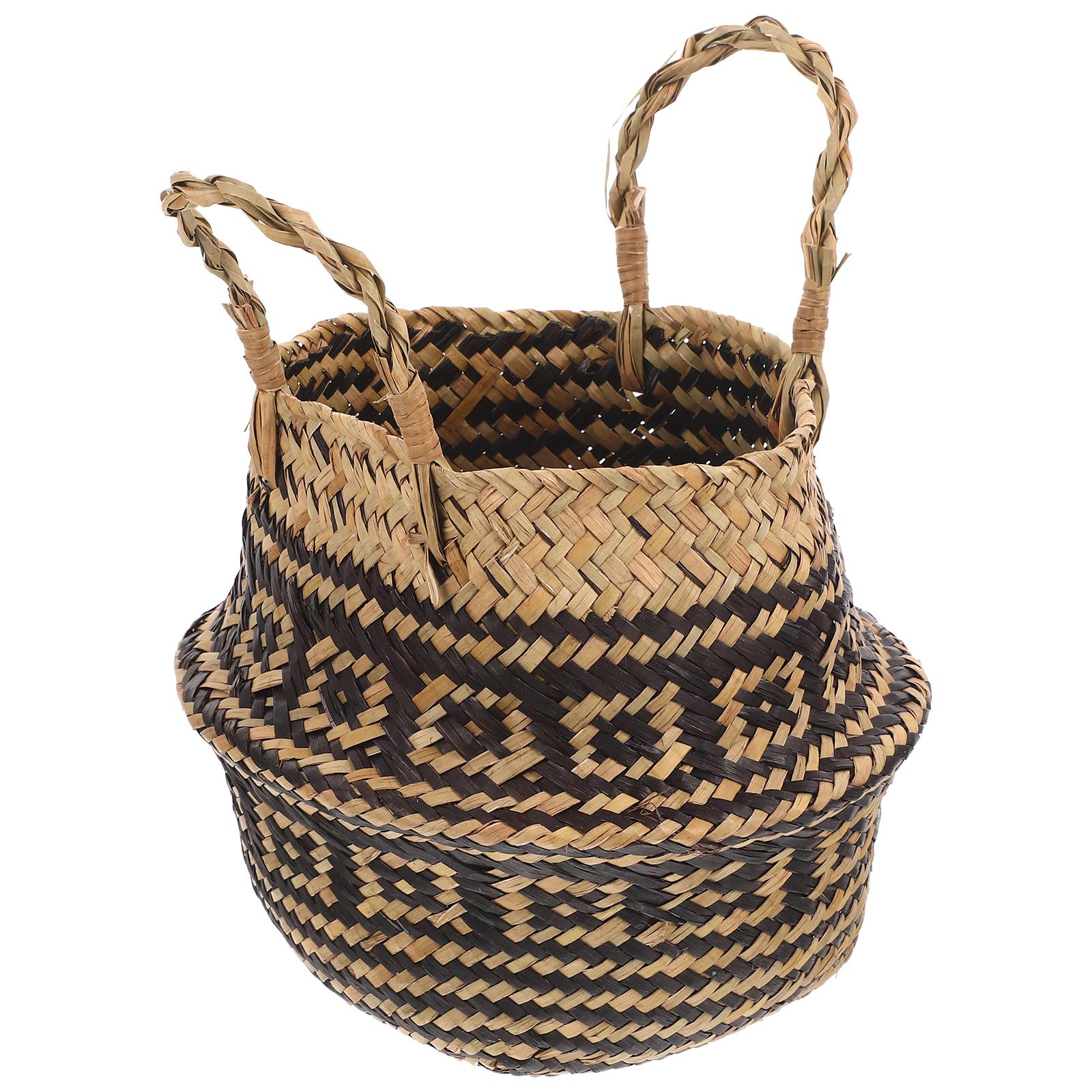 Foldable Handheld Flower Pot Grass Woven Basket For Fresh Dried Flowers Home Decor Storage Diy Planter Indoor Plant Holder
Foldable Handheld Flower Pot Grass Woven Basket For Fresh Dried Flowers Home Decor Storage Diy Planter Indoor Plant Holder