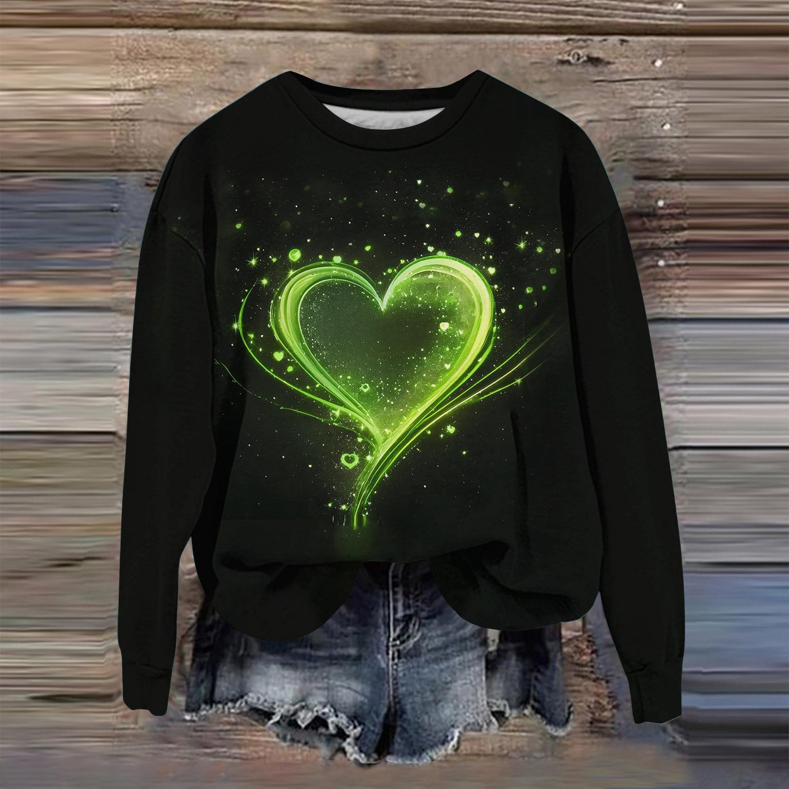 Женская мода с принтом, длинный рукав, свободный круглый вырез, свитшот, осень S зелёный
Женская мода с принтом, длинный рукав, свободный круглый вырез, свитшот, осень S зелёный