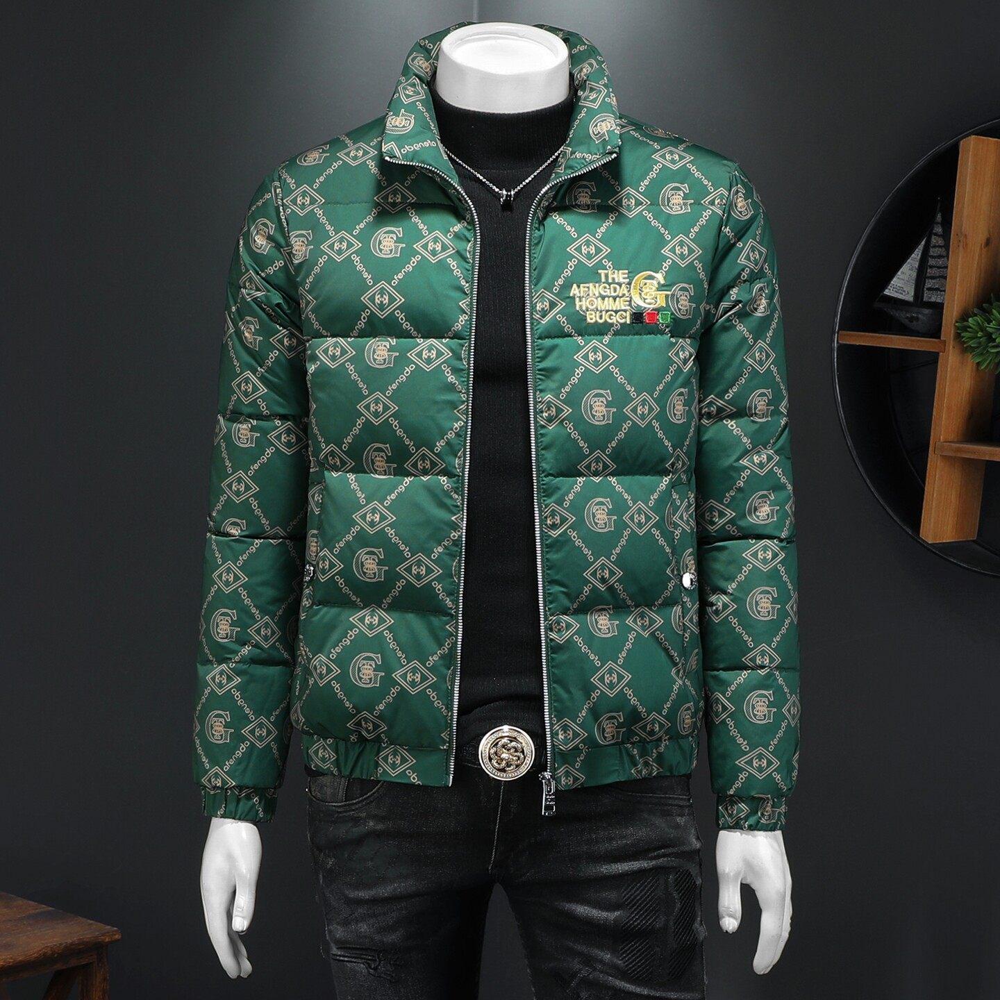Men s Winter Embroidered Stand Collar Down Jacket - Trendy, Thick, and Warm White Duck Down Outerwear 4XL зелений
Men s Winter Embroidered Stand Collar Down Jacket - Trendy, Thick, and Warm White Duck Down Outerwear 4XL зелений