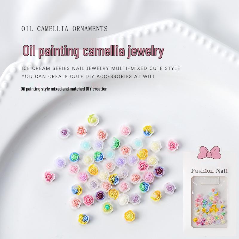 Camellia Nail Art: Colorful Flat-Bottom Resin Rhinestones & 3D Flower Accessories (50 pcs)
Camellia Nail Art: Colorful Flat-Bottom Resin Rhinestones & 3D Flower Accessories (50 pcs)