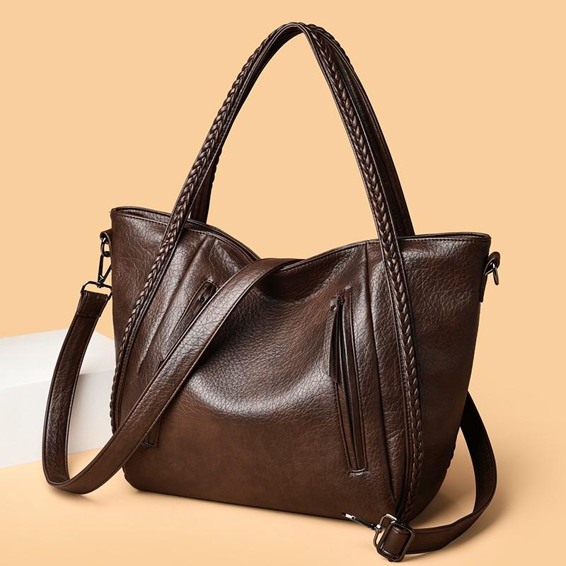 Elegant Large Capacity Tote Bag Women Soft Leather Handbag With woven decoration And Multiple Zippers For Work And Outings Ladies holiday gifts 31 × 18 × 30 cm коричневий
Elegant Large Capacity Tote Bag Women Soft Leather Handbag With woven decoration And Multiple Zippers For Work And Outings Ladies holiday gifts 31 × 18 × 30 cm коричневий