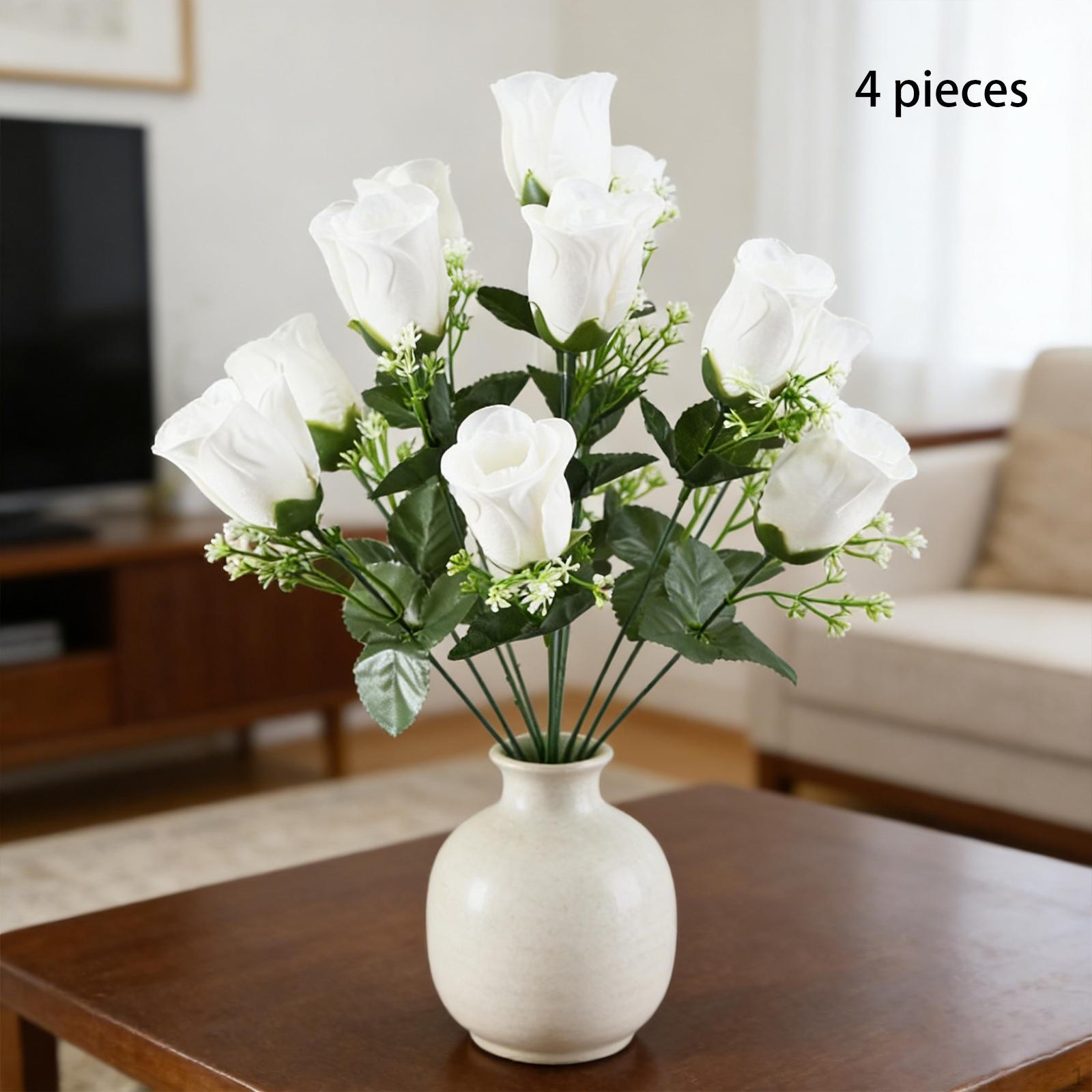4Pcs Artificial Rose Flowers Table Ornament Floral Arrangement Decor Gifts Bouquet Simulation
4Pcs Artificial Rose Flowers Table Ornament Floral Arrangement Decor Gifts Bouquet Simulation