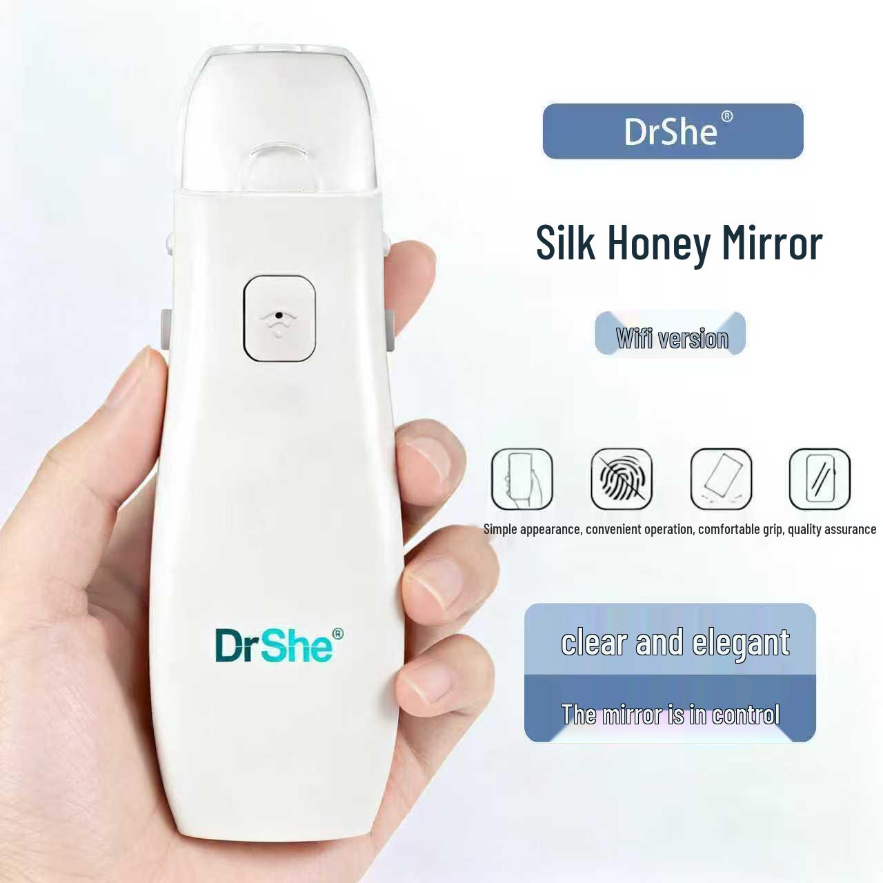 Беспроводной WiFi эндоскоп-зеркало Drshe с медом и шелком для вагинального осмотра, совместимый с мобильными телефонами и планшетами
Беспроводной WiFi эндоскоп-зеркало Drshe с медом и шелком для вагинального осмотра, совместимый с мобильными телефонами и планшетами