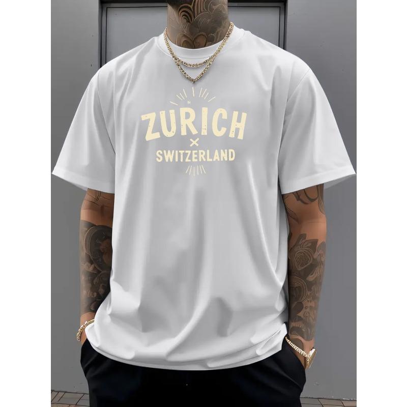 Personalized Swiss Letter Print Casual And Comfortable Sports T-Shirt, Fashionable And Versatile, Comfortable Summer Men S Casual Sports T-Shirt S белый
Personalized Swiss Letter Print Casual And Comfortable Sports T-Shirt, Fashionable And Versatile, Comfortable Summer Men S Casual Sports T-Shirt S белый