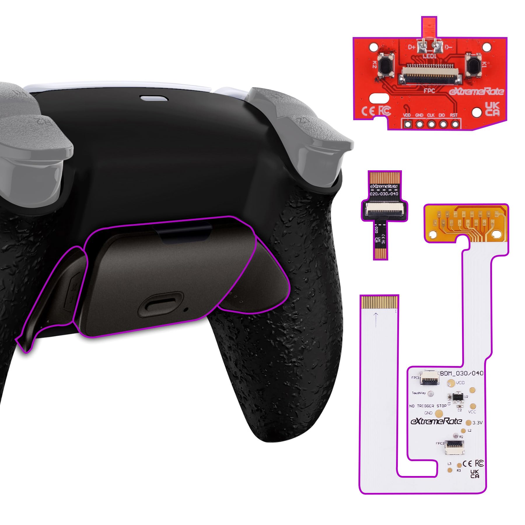 eXtremeRate Back Paddle Program Metal Version RISE V3 Remap Kit for Compatible with PS5 Controller Upgrade Board and Redesigned Back Case Back Button
eXtremeRate Back Paddle Program Metal Version RISE V3 Remap Kit for Compatible with PS5 Controller Upgrade Board and Redesigned Back Case Back Button