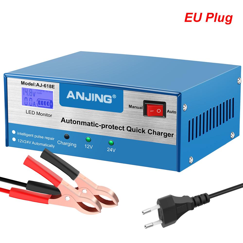 Повністю Автоматичний EU/US Вилка 200AH 12/24В Інтелектуальний Імпульсний Ремонт Автоматичний Зарядний Пристрій для Автомобільного Акумулятора Свинцево-Кислотний Акумулятор з Адаптером Цифровий РК-Дисплей EU PLUG
Повністю Автоматичний EU/US Вилка 200AH 12/24В Інтелектуальний Імпульсний Ремонт Автоматичний Зарядний Пристрій для Автомобільного Акумулятора Свинцево-Кислотний Акумулятор з Адаптером Цифровий РК-Дисплей EU PLUG