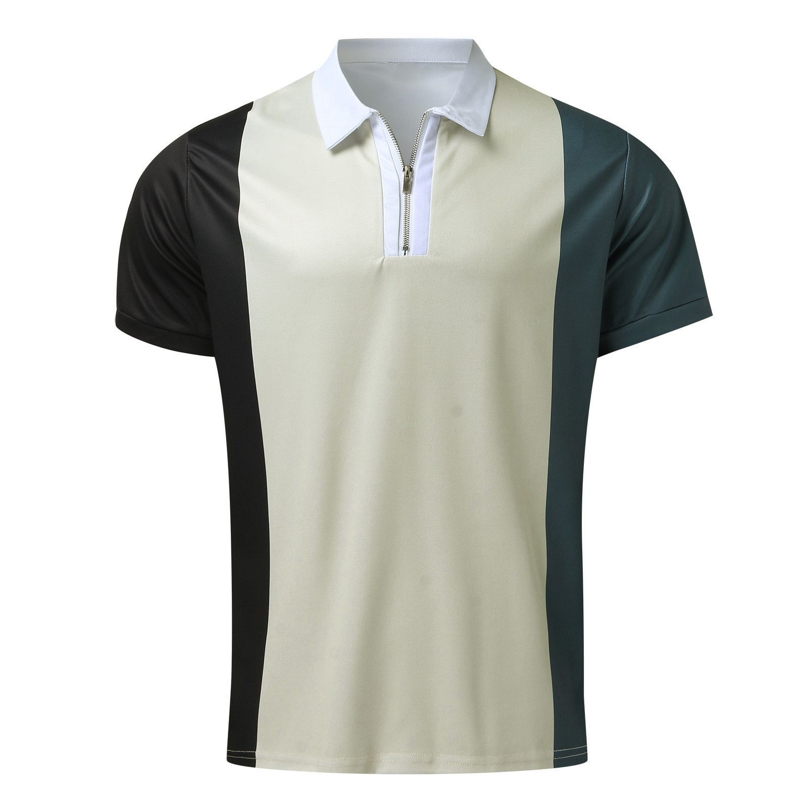 Мужская рубашка поло с коротким рукавом на молнии с 3D-принтом, деловая повседневная рубашка с полосатыми лацканами 5XL
Мужская рубашка поло с коротким рукавом на молнии с 3D-принтом, деловая повседневная рубашка с полосатыми лацканами 5XL