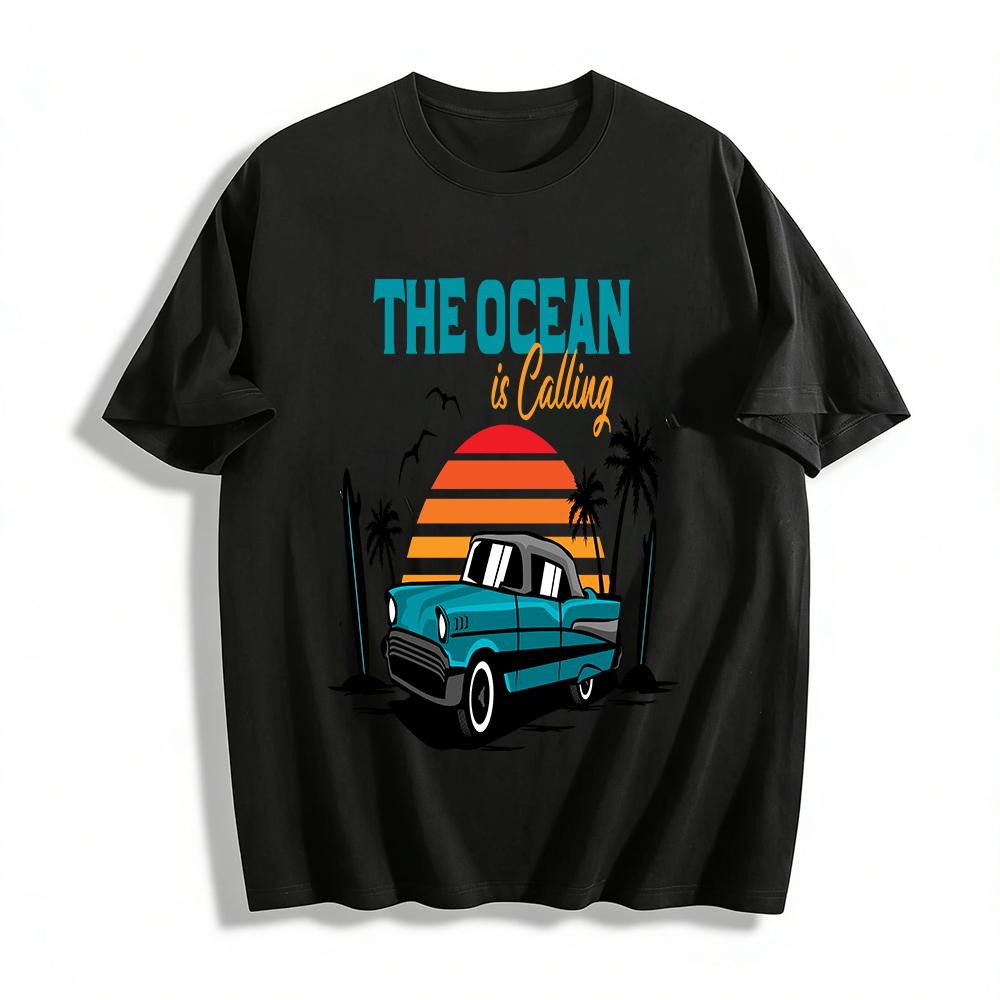 Vintage Coastal Classic Car Print Tee The Ocean Calling Vacation Top Pure cotton T-shirt XXS
Vintage Coastal Classic Car Print Tee The Ocean Calling Vacation Top Pure cotton T-shirt XXS