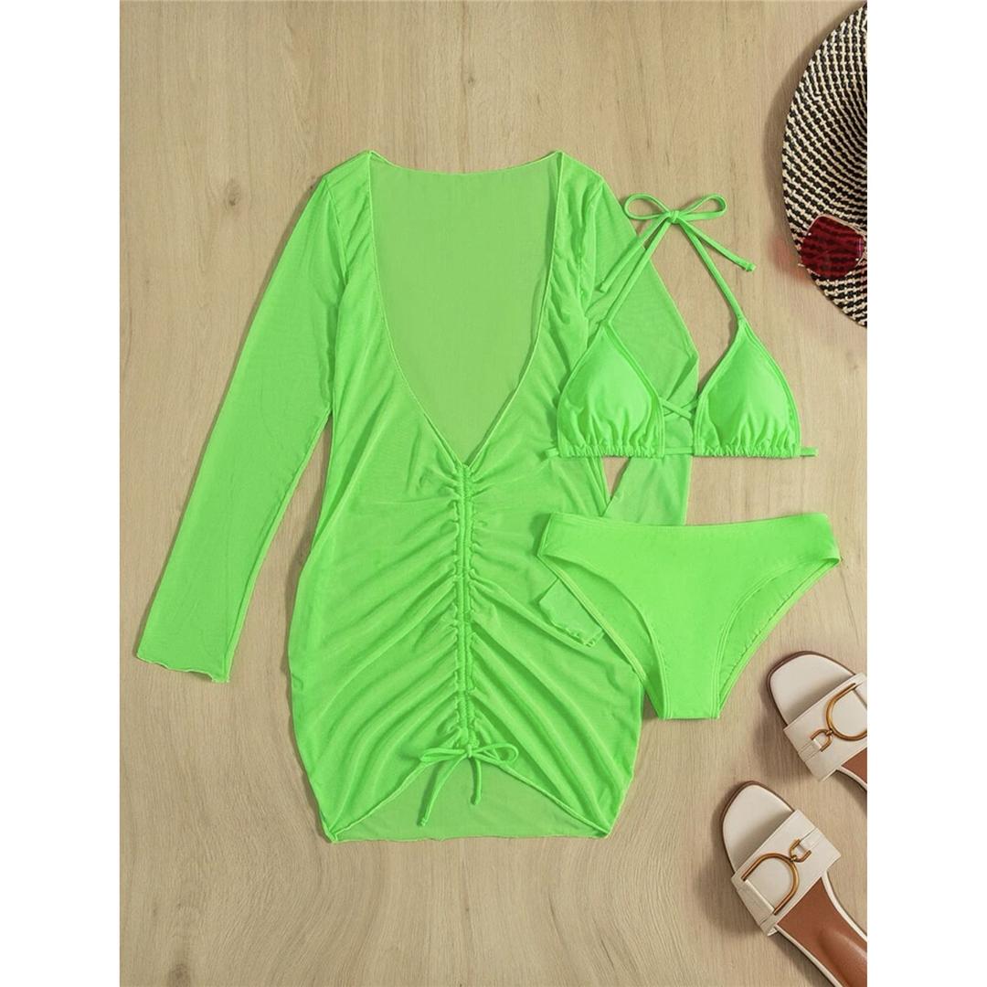 С длинным рукавом платье бикини женский купальник женский купальник из трех частей комплект бикини купальный костюм купальный костюм леди S неоновый зеленый
С длинным рукавом платье бикини женский купальник женский купальник из трех частей комплект бикини купальный костюм купальный костюм леди S неоновый зеленый