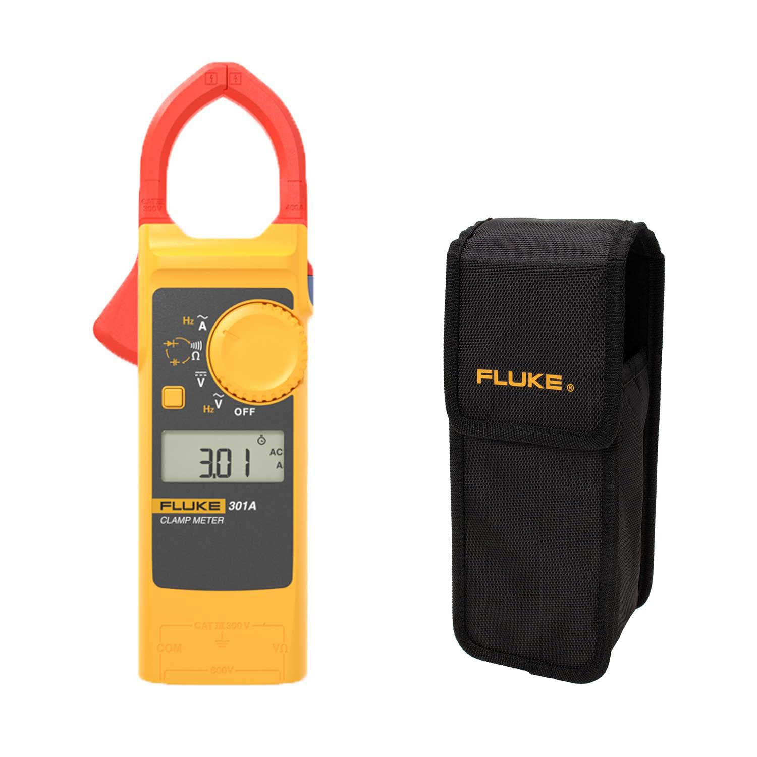 FLUKE Clamp Meter AC Current 301A Portable Soft Case Combo Product + FC-VT08/301
FLUKE Clamp Meter AC Current 301A Portable Soft Case Combo Product + FC-VT08/301