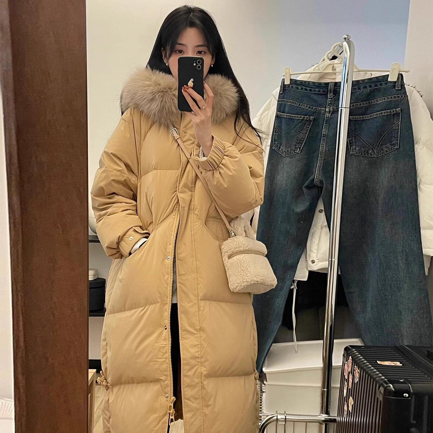 Женское синее пальто средней длины в корейском стиле - Новая зимняя мода 2025 года, свободный крой с меховым воротником и хлопковой подкладкой S (Recommended for 80-100 kg)
Женское синее пальто средней длины в корейском стиле - Новая зимняя мода 2025 года, свободный крой с меховым воротником и хлопковой подкладкой S (Recommended for 80-100 kg)