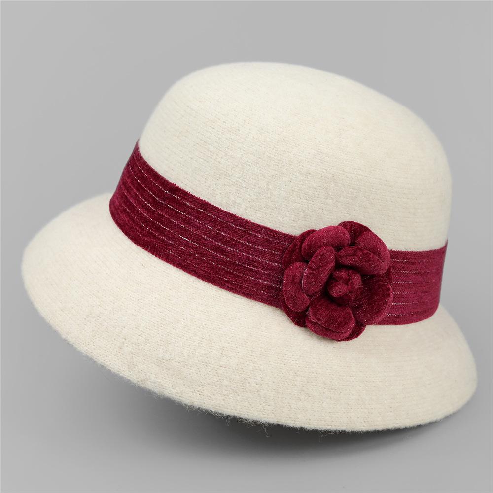 Hepburn Style Flower Plush Top Hat Female High-End Sense Showing Face Small Bucket Hat Big Head Circumference Temperament Mother Hat M(56-58cm)
Hepburn Style Flower Plush Top Hat Female High-End Sense Showing Face Small Bucket Hat Big Head Circumference Temperament Mother Hat M(56-58cm)
