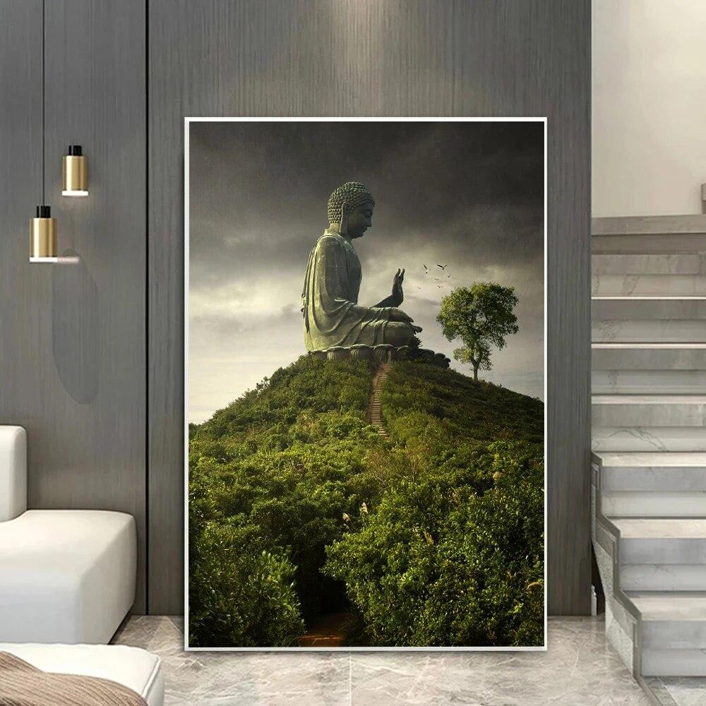 Абстрактные принты плакатов «Будда в природе» для декора гостиной, религиозный буддийский стаут и пейзаж, холст, живопись, настенное искусство, без рамки 21*30cm
Абстрактные принты плакатов «Будда в природе» для декора гостиной, религиозный буддийский стаут и пейзаж, холст, живопись, настенное искусство, без рамки 21*30cm