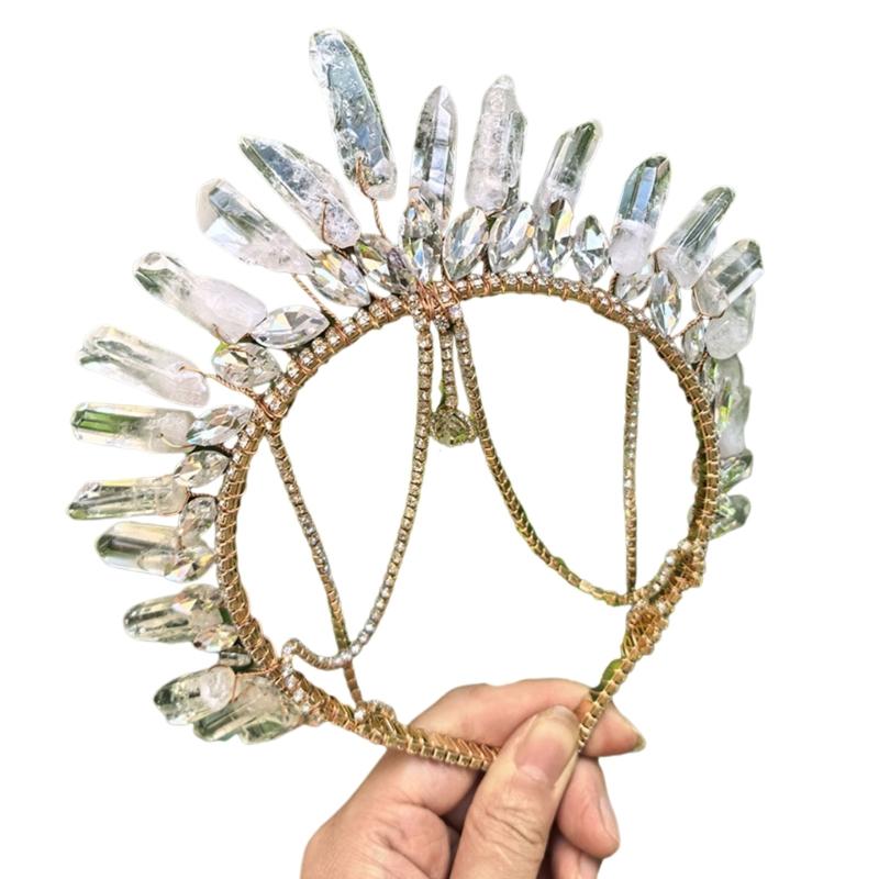 Elegant Crystal Crowns Wedding Hairhoop With Shining Design Comfortable Hair Styling Accessory For Bride And Bridesmaids золотий
Elegant Crystal Crowns Wedding Hairhoop With Shining Design Comfortable Hair Styling Accessory For Bride And Bridesmaids золотий