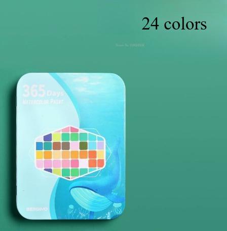 60 Colors Solid Watercolor Painting Set Iron Box Beginner Watercolor Painting Tool Set Outdoor Art Special Painting Supplies
60 Colors Solid Watercolor Painting Set Iron Box Beginner Watercolor Painting Tool Set Outdoor Art Special Painting Supplies