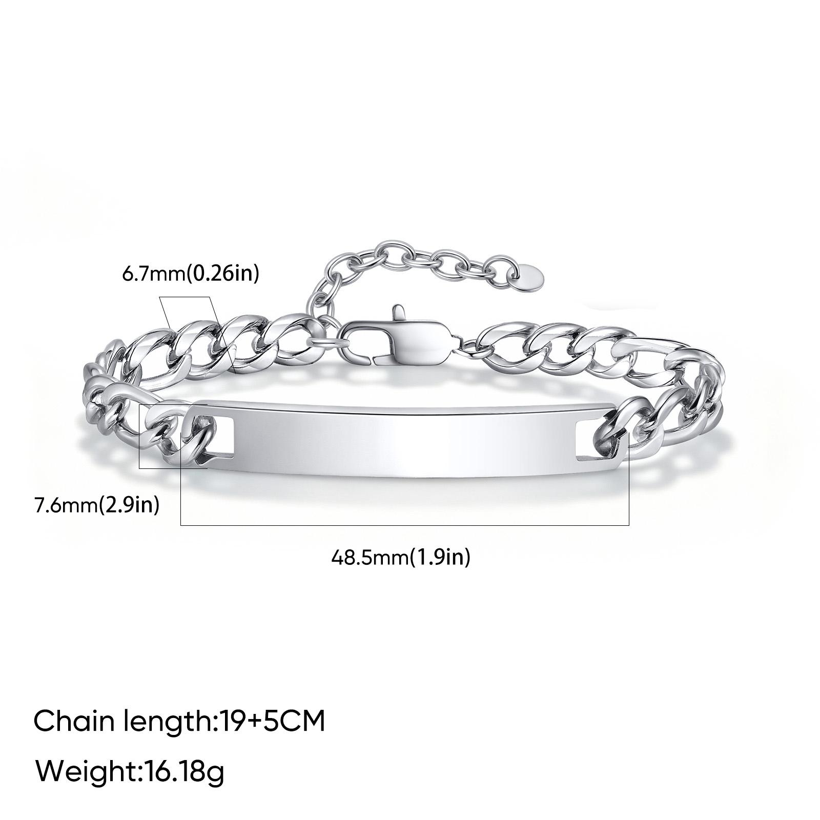 Customised Tennis Chain Couple Bracelet for Women Men Stainless Steel Zircon Bracelets Trendy Couple Jewelry Gift for Lover
Customised Tennis Chain Couple Bracelet for Women Men Stainless Steel Zircon Bracelets Trendy Couple Jewelry Gift for Lover