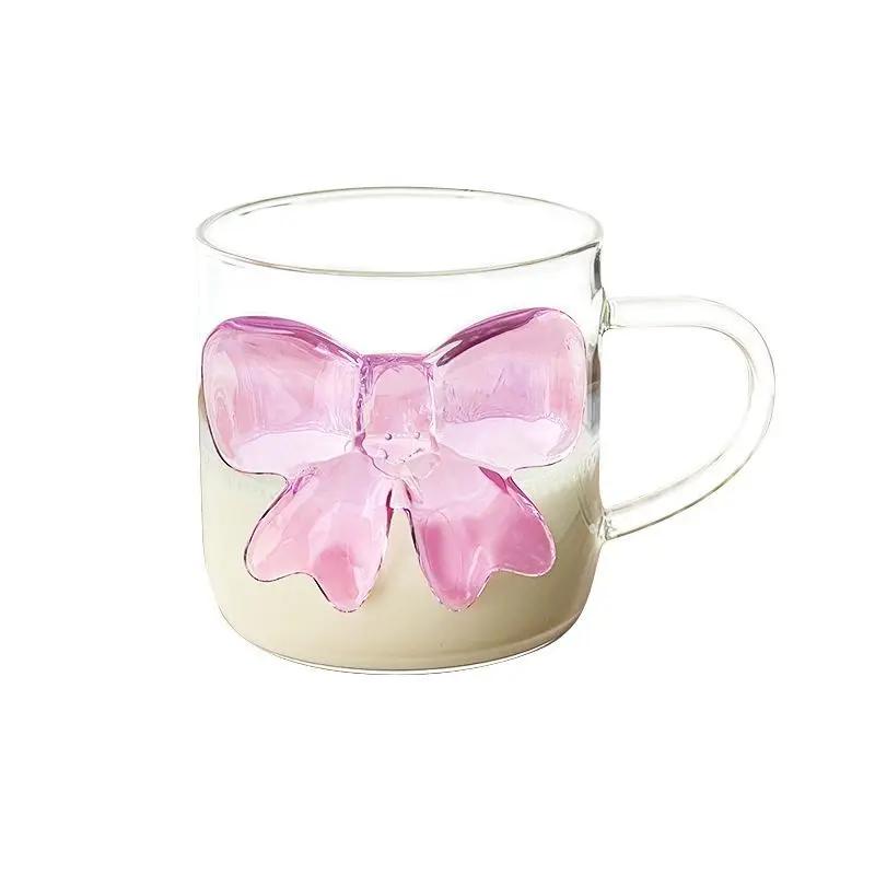 1Pcs Pink Bow Knot Glass Cup Coffee Milk Fruit Cup Heat-resistant Glass Drinks Mug Cups 13oz 400m Lovely Cup 301-400ml
1Pcs Pink Bow Knot Glass Cup Coffee Milk Fruit Cup Heat-resistant Glass Drinks Mug Cups 13oz 400m Lovely Cup 301-400ml