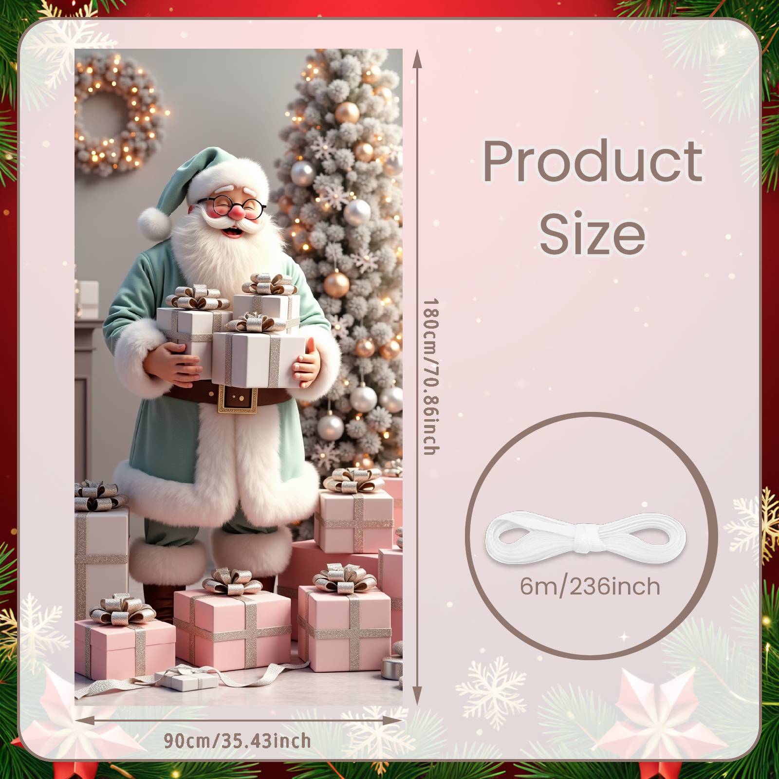 Xmas Backdrop Festive Christmas Decor Banner Merry Christmas Banner Colorful Decorations Festive Display For Holiday Decoration
Xmas Backdrop Festive Christmas Decor Banner Merry Christmas Banner Colorful Decorations Festive Display For Holiday Decoration