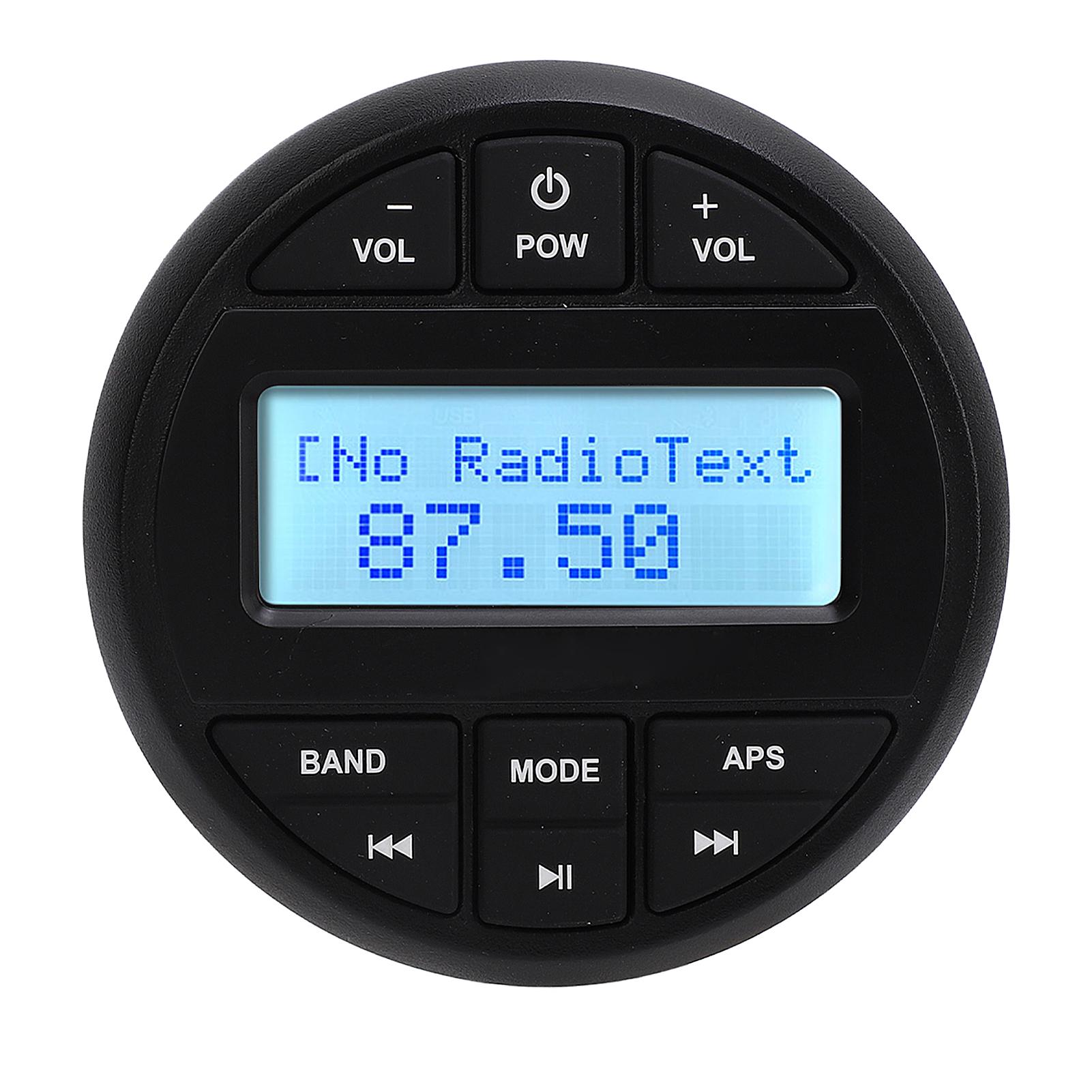 Marine MP3 Player Bluetooth Receiver Radio Gauge IPX6 Waterproof Digital Media Radio Gauge for Yacht Speedboat Motor
Marine MP3 Player Bluetooth Receiver Radio Gauge IPX6 Waterproof Digital Media Radio Gauge for Yacht Speedboat Motor