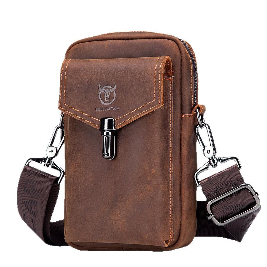 BULLCAPTAIN Men s Genuine Leather Crossbody Phone Bag Vintage Cowhide Mini Shoulder Bag Casual Travel Sling Pouch Waist bag темно-коричневого кольору
BULLCAPTAIN Men s Genuine Leather Crossbody Phone Bag Vintage Cowhide Mini Shoulder Bag Casual Travel Sling Pouch Waist bag темно-коричневого кольору