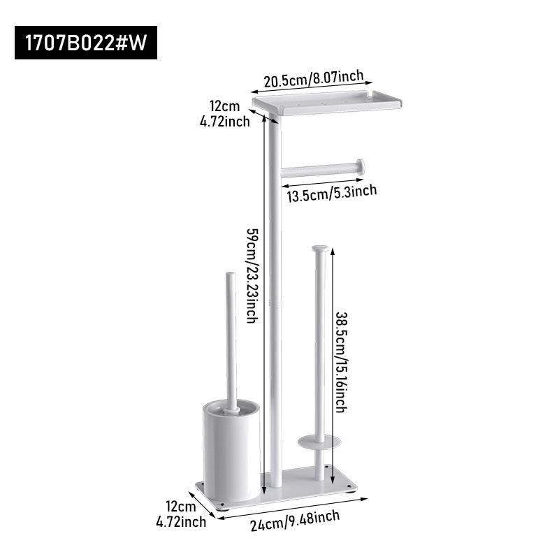 Toilet floor standing paper holder with toilet brush storage tray magnetic suction bracket multifunctional vertical paper
Toilet floor standing paper holder with toilet brush storage tray magnetic suction bracket multifunctional vertical paper