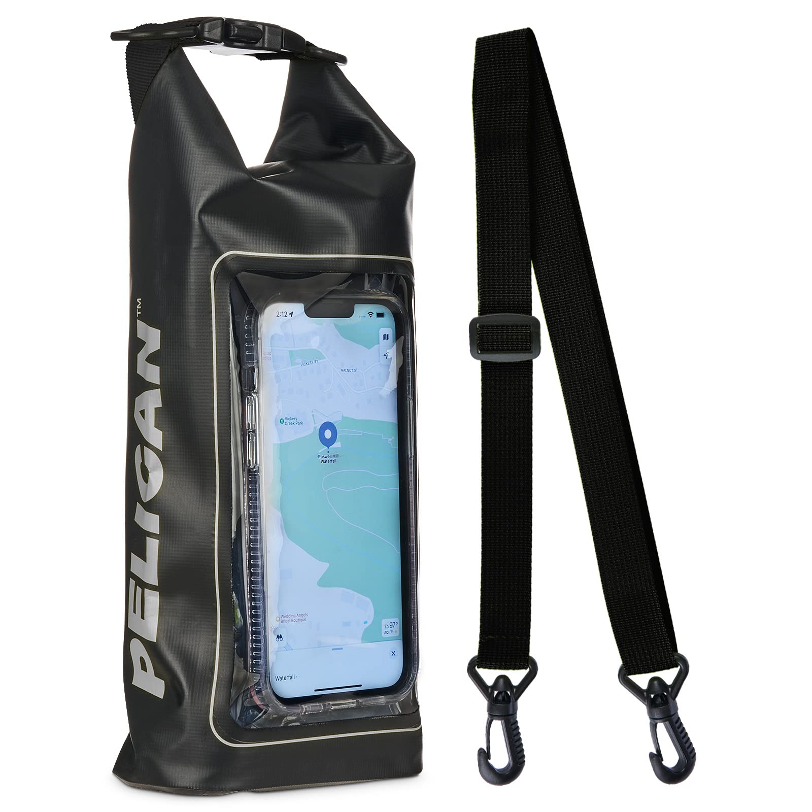 Pelican Marine Phone Dry Bag 2 Liters Stealth Black IP68 Waterproof Smartphone Touchscreen Detachable Shoulder Strap Water-Resistant - - (PP048994) -
Pelican Marine Phone Dry Bag 2 Liters Stealth Black IP68 Waterproof Smartphone Touchscreen Detachable Shoulder Strap Water-Resistant - - (PP048994) -