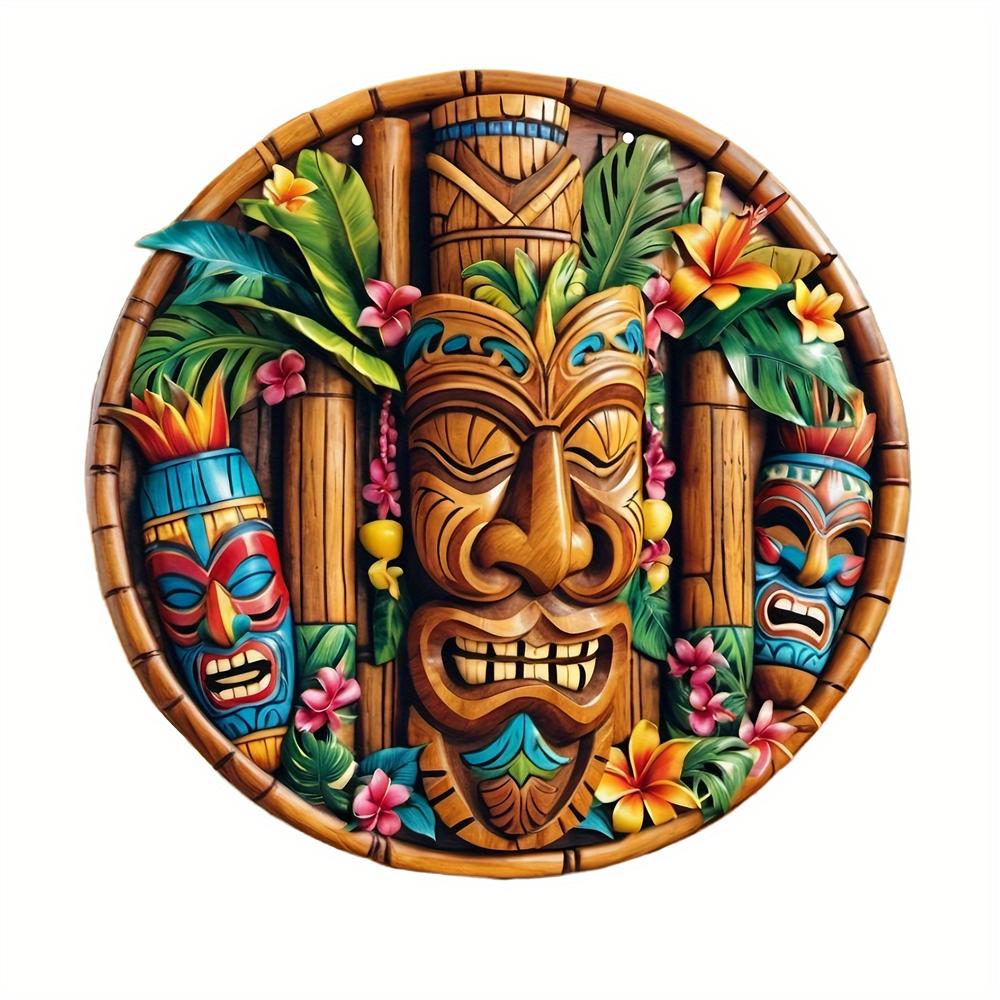 Hawaiian Tribal Wooden Mask Ancient Totem Luau Bonfire Tiki Party Banner Decor Backdrop Aloha Hawaii Bar Photography Background
Hawaiian Tribal Wooden Mask Ancient Totem Luau Bonfire Tiki Party Banner Decor Backdrop Aloha Hawaii Bar Photography Background
