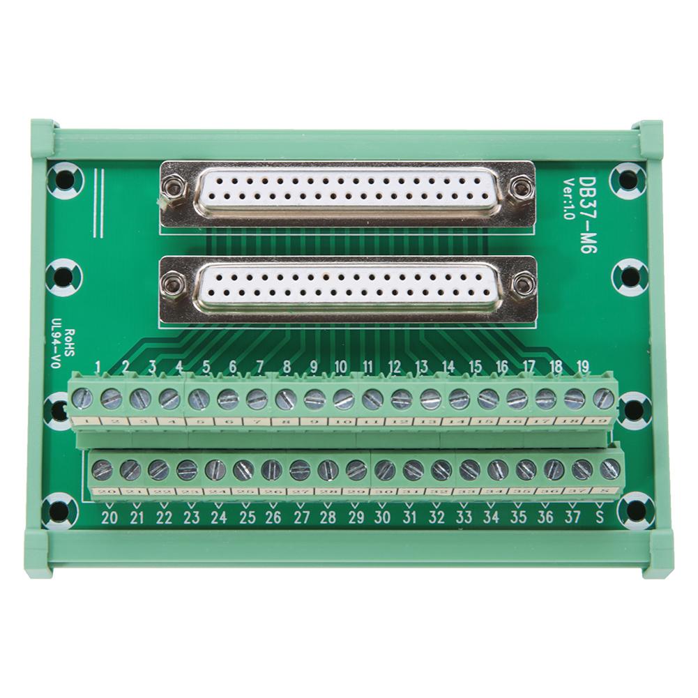 DB37M6 Double Female Head DIN Rail Mount Interface Module Terminal Block Board Connector
DB37M6 Double Female Head DIN Rail Mount Interface Module Terminal Block Board Connector