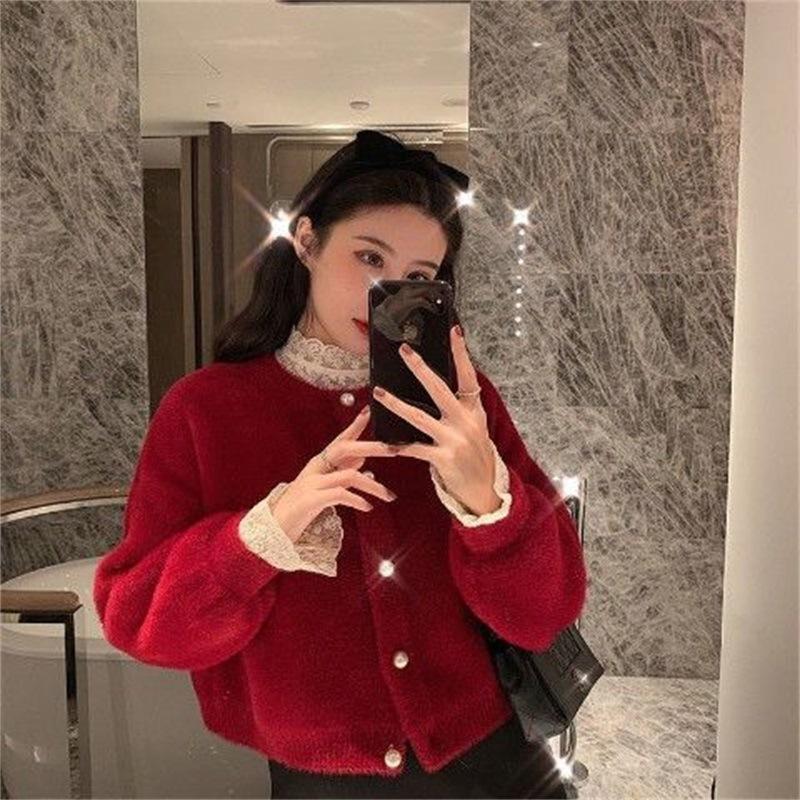 Women s Short Sweater Jacket Autumn and Winter New Loose and Versatile Short Knitted Cardigan S червоний
Women s Short Sweater Jacket Autumn and Winter New Loose and Versatile Short Knitted Cardigan S червоний